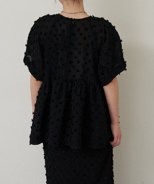 LIVETART（リヴェタート）の「ファードットブラウス（シャツ/ブラウス・レディース・ブラック・FREE）」の22枚目の写真