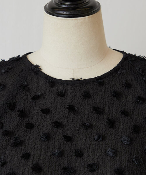 LIVETART（リヴェタート）の「ファードットブラウス（シャツ/ブラウス・レディース・ブラック・FREE）」の5枚目の写真