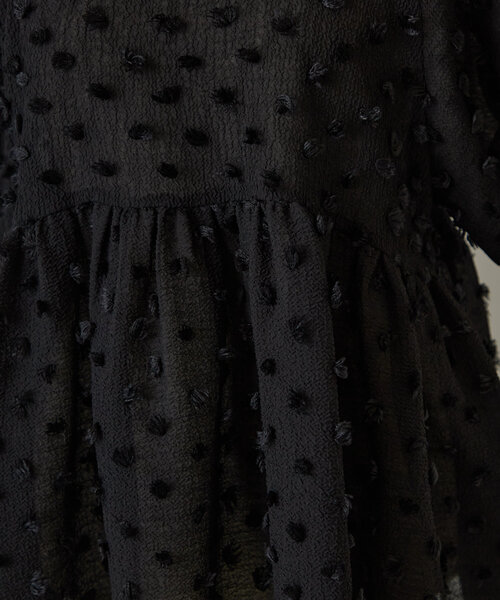 LIVETART（リヴェタート）の「ファードットブラウス（シャツ/ブラウス・レディース・ブラック・FREE）」の6枚目の写真