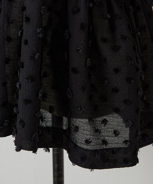 LIVETART（リヴェタート）の「ファードットブラウス（シャツ/ブラウス・レディース・ブラック・FREE）」の7枚目の写真