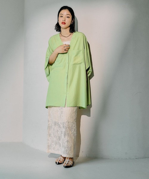 LEPSIM（レプシィム）の「コードレーススカート　329509（スカート・レディース・アイボリー/ブラック/ベージュ・FREE）」の19枚目の写真