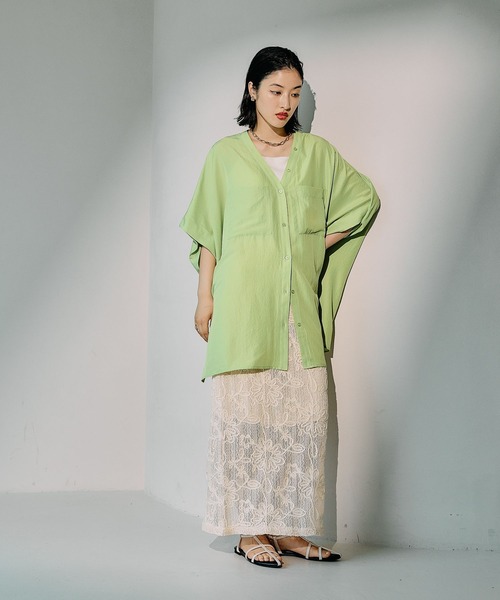 LEPSIM（レプシィム）の「コードレーススカート　329509（スカート・レディース・アイボリー/ブラック/ベージュ・FREE）」の21枚目の写真