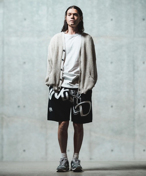 GLIMCLAP(グリムクラップ)の「mcg3626- Mesh knitting cardigan ニットカーディガン(カーディガン/ボレロ・メンズ・オフホワイト/グレー/ブラック/ライトベージュ・S/M/L)」の13枚目の写真
