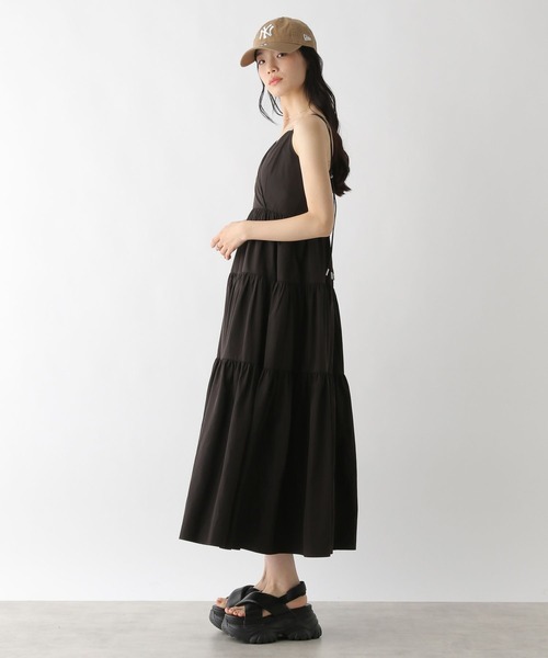 Heather（ヘザー）の「ナイロンティアードキャミワンピース　490863（ワンピース・レディース・オフホワイト/ブラック/ドット・FREE）」の13枚目の写真