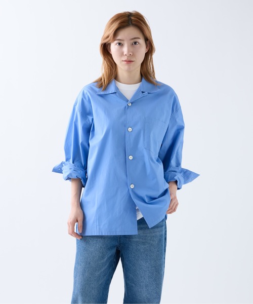 meltum(メルタム)の「THOMAS MASON OPEN COLLAR SHIRT(シャツ/ブラウス・メンズ・サックスブルー/ホワイト/ブラック/ネイビー・MEDIUM/LARGE)」の11枚目の写真