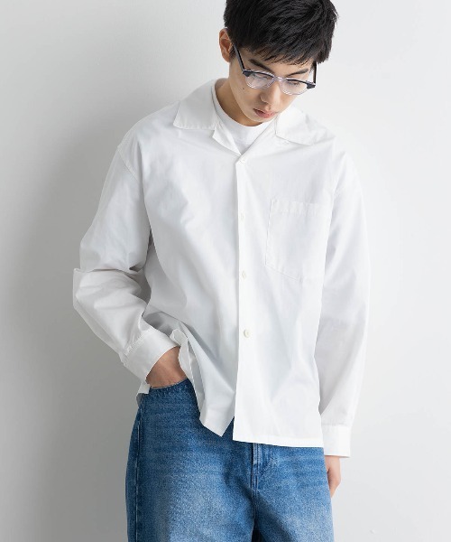 meltum(メルタム)の「THOMAS MASON OPEN COLLAR SHIRT(シャツ/ブラウス・メンズ・サックスブルー/ホワイト/ブラック/ネイビー・MEDIUM/LARGE)」の19枚目の写真