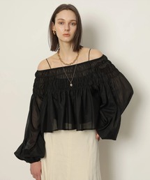 CADUNE（カデュネ）の「シャーリングバルーンブラウス（シャツ