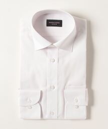 【形態安定】長袖 ワイシャツ セミワイドカラー シャドウストライプ柄【スリム】【フレッシャーズにもおすすめ】nero 通年【スリムデザイン】