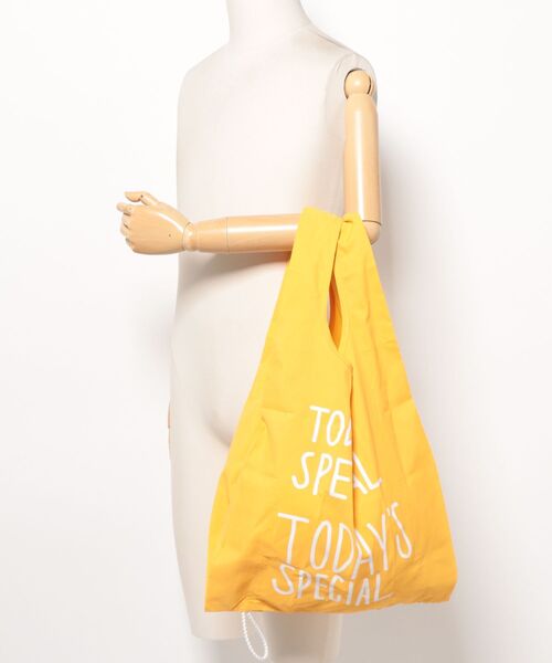 TODAY'S SPECIAL（トゥデイズスペシャル）の「【TODAY'S SPECIAL】POUCH MARCHE BAG M イエロー/361316（エコバッグ/サブバッグ・レディース・ゴールド・FREE）」の20枚目の写真