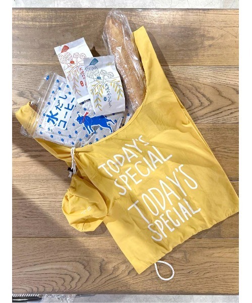 TODAY'S SPECIAL(トゥデイズスペシャル)の「【TODAY'S SPECIAL】POUCH MARCHE BAG M イエロー/361316(エコバッグ/サブバッグ・レディース・ゴールド・FREE)」の21枚目の写真