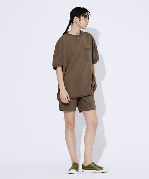 ABAHOUSE（アバハウス）の「【JEMORGAN LONG JOHNS/ジェーイーモーガンロングジョーンズ】カットオフリブパンツ JE376-244/ハーフパンツ/ショーツ/短パン/半ズボン/イージーパンツ【WEB限定】（その他パンツ・メンズ・ブラック/ホワイト/モカ・M/L/XL）」の4枚目の写真