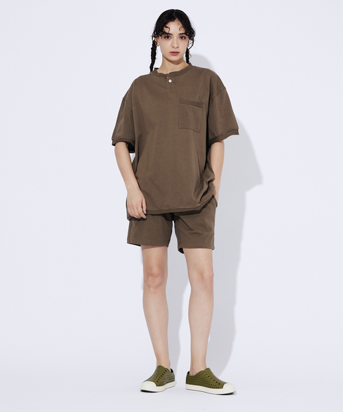 ABAHOUSE（アバハウス）の「【JEMORGAN LONG JOHNS/ジェーイーモーガンロングジョーンズ】カットオフリブパンツ JE376-244/ハーフパンツ/ショーツ/短パン/半ズボン/イージーパンツ【WEB限定】（その他パンツ・メンズ・ブラック/ホワイト/モカ・M/L/XL）」の5枚目の写真