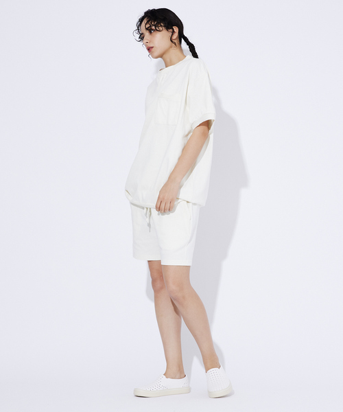 ABAHOUSE（アバハウス）の「【JEMORGAN LONG JOHNS/ジェーイーモーガンロングジョーンズ】カットオフリブパンツ JE376-244/ハーフパンツ/ショーツ/短パン/半ズボン/イージーパンツ【WEB限定】（その他パンツ・メンズ・ブラック/ホワイト/モカ・M/L/XL）」の7枚目の写真