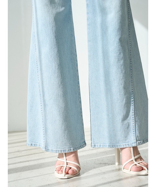 00サイズあり】Sustainableストレッチフレアデニムパンツ（デニム