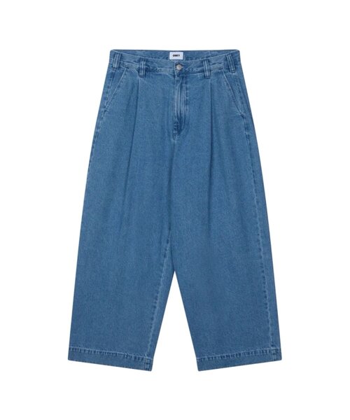 OBEY(オベイ)の「【OBEY/オベイ】OLIVER DENIM PLEATED PANT(デニムパンツ・メンズ・ブルー/ブラック・32/34)」の2枚目の写真