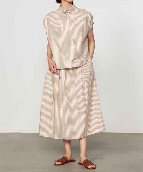 GALLEGO DESPORTES（ギャレゴデスポート）の「GALLEGO DESPORTES | コットン イージースカート WOMEN（スカート・レディース・ブルー系その他/ベージュ系その他・S）」の13枚目の写真