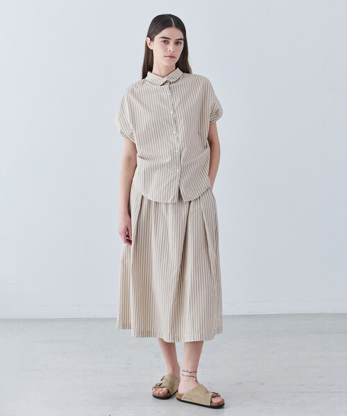 GALLEGO DESPORTES（ギャレゴデスポート）の「GALLEGO DESPORTES | コットン イージースカート WOMEN（スカート・レディース・ブルー系その他/ベージュ系その他・S）」の15枚目の写真