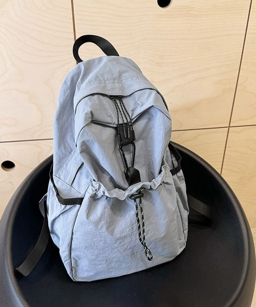 Miniministore（ミニミニストア）の「ドロストポケットリュック 軽量デイパック（バックパック/リュック・レディース・ピンク/ブラック/ベージュ/ブルー/ホワイト・FREE）」の21枚目の写真
