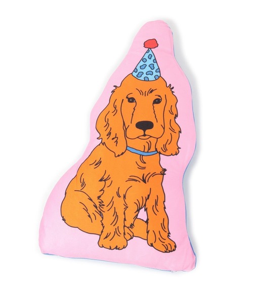 BAYFLOW(ベイフロー)の「Cat and Dog CLUBクッションM(クッション/クッションカバー・レディース・ベージュ/ピンク/イエロー・0)」の9枚目の写真