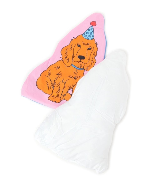 BAYFLOW(ベイフロー)の「Cat and Dog CLUBクッションM(クッション/クッションカバー・レディース・ベージュ/ピンク/イエロー・0)」の6枚目の写真