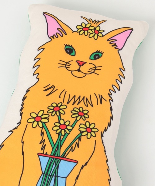BAYFLOW(ベイフロー)の「Cat and Dog CLUBクッションM(クッション/クッションカバー・レディース・ベージュ/ピンク/イエロー・0)」の16枚目の写真
