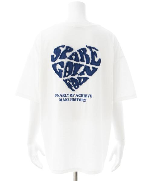 INGNI（イング）の「バックハート貼付チュニックTシャツ／Ａ（Tシャツ/カットソー・レディース・ホワイト×レッド/ホワイト×ピンク/ブラック×ホワイト/ホワイト×ブルー・M）」の16枚目の写真