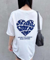 バックハート貼付チュニックTシャツ／Ａ