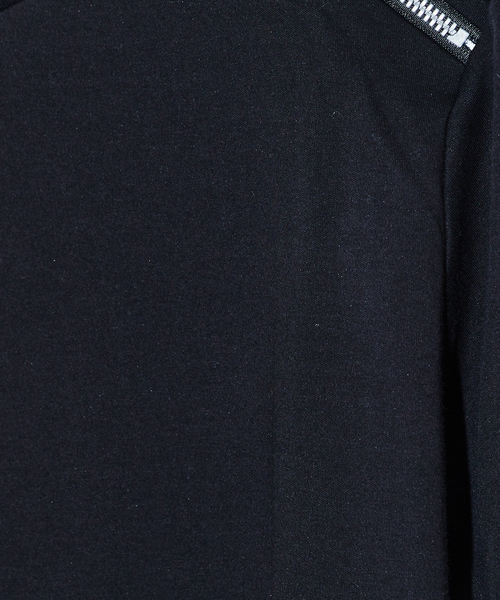 5351 POUR LES HOMMES（ゴーサンゴーイチプールオム）の「ジップ 半袖 Tシャツ（Tシャツ/カットソー・メンズ・ホワイト/ライトグレー/ブラック・50/48/46/44）」の9枚目の写真