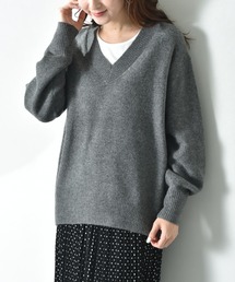 INTERPLANET（インタープラネット）の「７Ｇ天竺Ｖネックプルオーバー（ニット/セーター）」