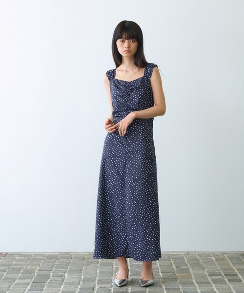 CODE A（コードエー）の「polka dot dress（ワンピース・レディース・ブラック系/ネイビー系・38/36/35）」の17枚目の写真