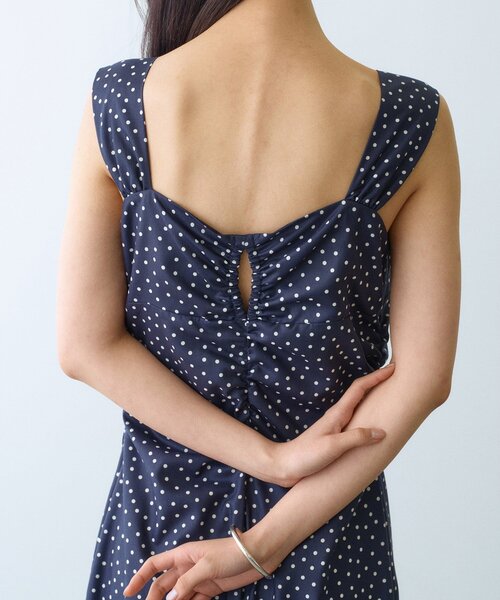 CODE A（コードエー）の「polka dot dress（ワンピース・レディース・ブラック系/ネイビー系・38/36/35）」の13枚目の写真
