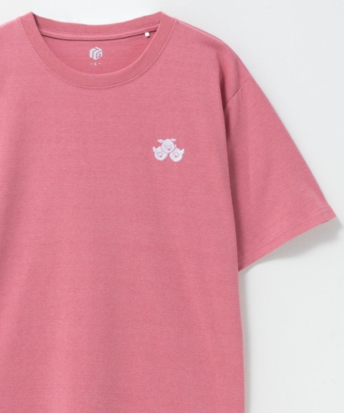 Mac-House(マックハウス)の「T-GRAPHICS アニマル刺繍半袖Tシャツ(Tシャツ/カットソー・メンズ・ブラック/オフホワイト/ブルー系/ネイビー/ピンク・M/L/XL/S)」の5枚目の写真