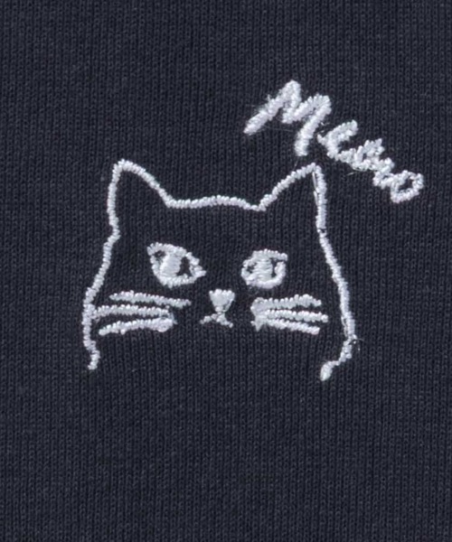 Mac-House(マックハウス)の「T-GRAPHICS アニマル刺繍半袖Tシャツ(Tシャツ/カットソー・メンズ・ブラック/オフホワイト/ブルー系/ネイビー/ピンク・M/L/XL/S)」の8枚目の写真