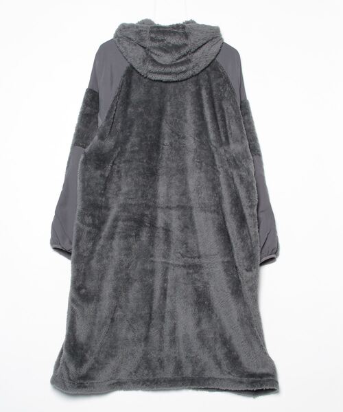 WILD THINGS（ワイルドシングス）の「レベル3 シャギーフーデッドコート│LEVEL3 SHAGGY HOODED COAT（ダウンジャケット/コート・レディース・ブラック/グレー・S/M）」の10枚目の写真