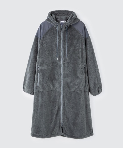 WILD THINGS（ワイルドシングス）の「レベル3 シャギーフーデッドコート│LEVEL3 SHAGGY HOODED COAT（ダウンジャケット/コート・レディース・ブラック/グレー・S/M）」の3枚目の写真