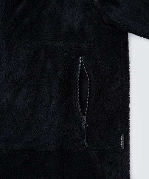 WILD THINGS（ワイルドシングス）の「レベル3 シャギーフーデッドコート│LEVEL3 SHAGGY HOODED COAT（ダウンジャケット/コート・レディース・ブラック/グレー・S/M）」の7枚目の写真