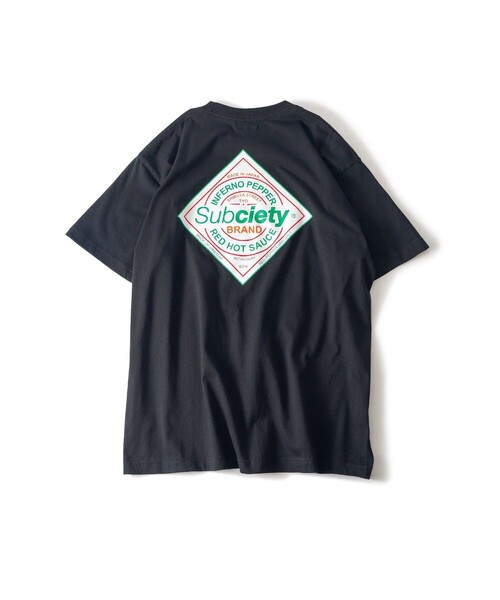 Subciety(サブサエティ)の「Pepper tee(Tシャツ/カットソー・メンズ・レッド/ホワイト/ブラック・XX-LARGE/X-LARGE/LARGE/MEDIUM/SMALL)」の17枚目の写真