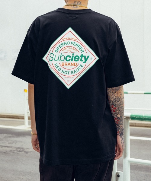 Subciety(サブサエティ)の「Pepper tee(Tシャツ/カットソー・メンズ・レッド/ホワイト/ブラック・XX-LARGE/X-LARGE/LARGE/MEDIUM/SMALL)」の3枚目の写真