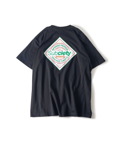 Subciety(サブサエティ)の「Pepper tee(Tシャツ/カットソー・メンズ・レッド/ホワイト/ブラック・XX-LARGE/X-LARGE/LARGE/MEDIUM/SMALL)」の6枚目の写真