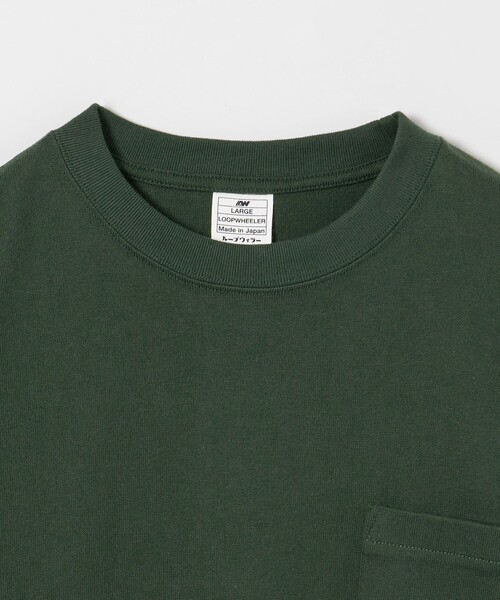 UNITED ARROWS（ユナイテッドアローズ）の「＜LOOPWHEELER x LOWERCASE for UNITED ARROWS＞ ヘヴィウェイト ポケットTシャツ（Tシャツ/カットソー・メンズ・ダークグリーン/ホワイト/ブラック/グレー系・S/M/L/XL）」の6枚目の写真