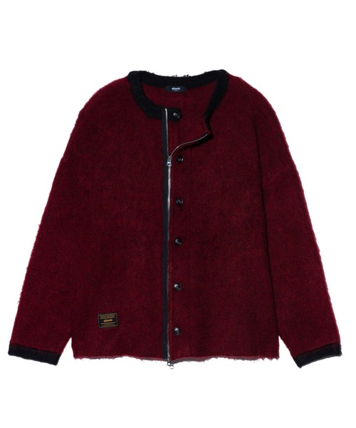 glamb（グラム）の「Rockgarb Cardigan / ロックガーブカーディガン（カーディガン/ボレロ・メンズ・ブラック/ワイン・M/L）」の5枚目の写真