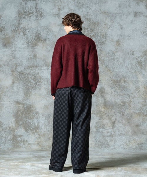 glamb（グラム）の「Rockgarb Cardigan / ロックガーブカーディガン（カーディガン/ボレロ・メンズ・ブラック/ワイン・M/L）」の15枚目の写真