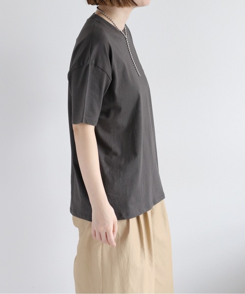 BEVERLY HILLS POLO CLUB（ビバリーヒルズポロクラブ）の「【BEVERLY HILLS POLO CLUB】ワンポイント刺繍ロゴ半袖Tee（Tシャツ/カットソー・レディース・ワイン/ホワイト/グリーン/オレンジ/モカ/オートミール/チャコール/ブルー・M/L）」の19枚目の写真