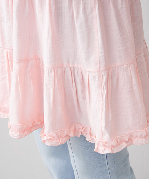 continuer de NICE CLAUP（コンティニューデナイスクラップ）の「【@_chipi2xセレクト】キャミティアードチュニック（シャツ/ブラウス・レディース・オフホワイト/ブラウン系その他/ピンク/ネイビー/ブラック/レオパード/その他11・FREE）」の22枚目の写真