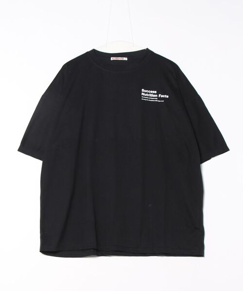 NinaetLina（ニナエリナ）の「ビッグシルエットバックプリント英字Tシャツ（Tシャツ/カットソー・レディース・ブルー/ブラック/ホワイト/グリーン・FREE）」の20枚目の写真
