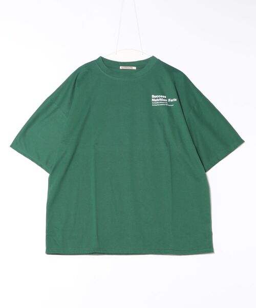NinaetLina（ニナエリナ）の「ビッグシルエットバックプリント英字Tシャツ（Tシャツ/カットソー・レディース・ブルー/ブラック/ホワイト/グリーン・FREE）」の21枚目の写真