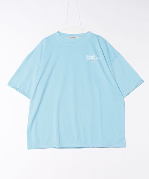 NinaetLina（ニナエリナ）の「ビッグシルエットバックプリント英字Tシャツ（Tシャツ/カットソー・レディース・ブルー/ブラック/ホワイト/グリーン・FREE）」の22枚目の写真
