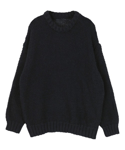 UR'S(ユアーズ)の「オーバーサイズローゲージニット(ニット/セーター・レディース・ホワイト/ブラック・S/M/L)」の14枚目の写真