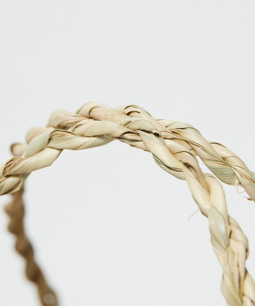 OJO DE MEX(オホデメックス)の「OJO DE MEX/オホデメックス Rollo palma tote トートバッグ かごバッグ(かごバッグ・レディース・グリーン/ゴールド/ナチュラル・FREE)」の13枚目の写真