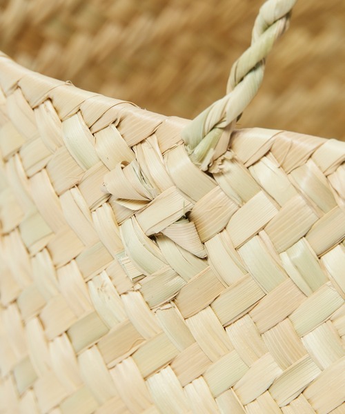 OJO DE MEX(オホデメックス)の「OJO DE MEX/オホデメックス Rollo palma tote トートバッグ かごバッグ(かごバッグ・レディース・グリーン/ゴールド/ナチュラル・FREE)」の14枚目の写真